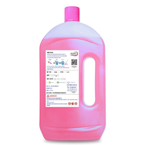 Sirin 5x Tougher Floor Cleaner Rose Standard Size (1 Liter) - Image 2