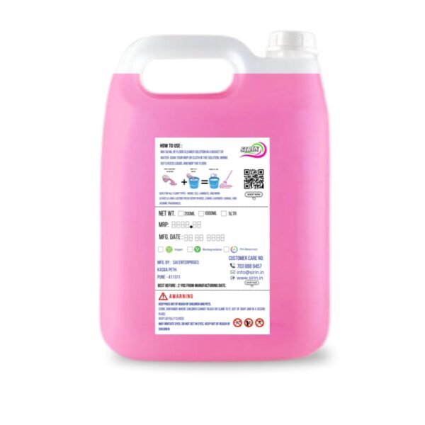Sirin 5x Tougher Floor Cleaner Rose Bulk Size (5 Liters) - Image 2