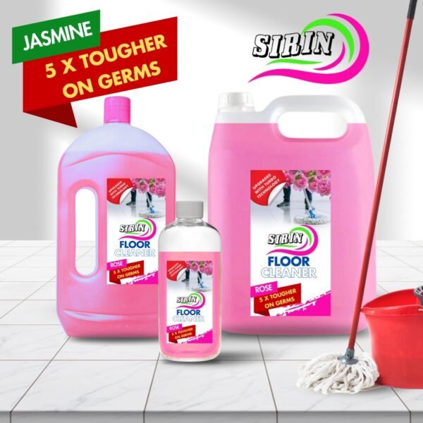 Sirin 5x Tougher Floor Cleaner Rose Standard Size (1 Liter) - Image 3